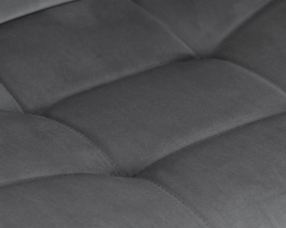 Набор 2 шт Стул барный DOBRIN TAILOR BLACK, серый велюр (MJ9-75)