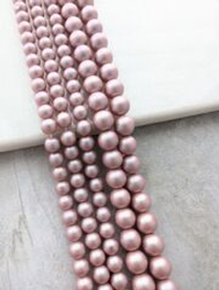 Жемчуг Майорка матовая, темно-розовый