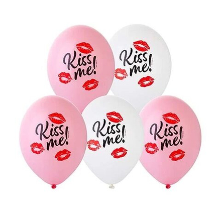 Воздушный шар с рисунком Kiss Me, 36 см