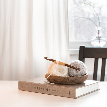 Деревянный крючок для вязания из кедра 9 мм. K297