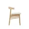 Стул Timons из бежевой синели из массива дуба с натуральной отделкой FSC Mix Credit