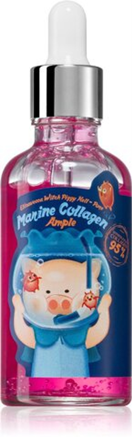 Elizavecca Witch Piggy Hell-Pore Marine Collagen Ample - легкая сыворотка с разглаживающим эффектом /   50  ml  / GTIN 8809624501380