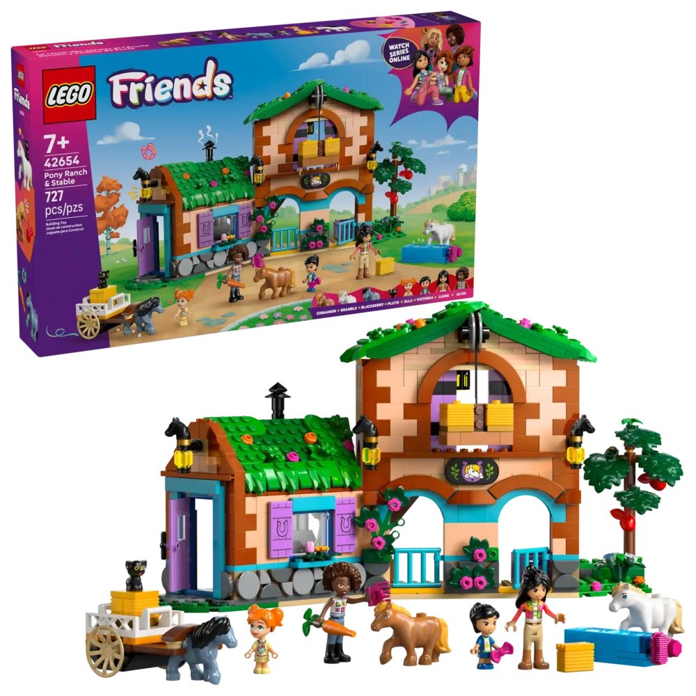 Конструктор LEGO Friends 42654 Ранчо и конюшня для пони