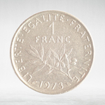 France, 1 Franc 1973 - Signature "O. Roty", VF