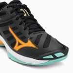 Кроссовки волейбольные Mizuno Wave Voltage 2 black/tangelo/ice green