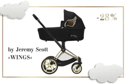 Коляска Cybex Priam IV by Jeremy Scott Wings со скидкой 28%!