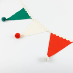 Гирлянда новогодняя текстильная с помпонами 1,8 м