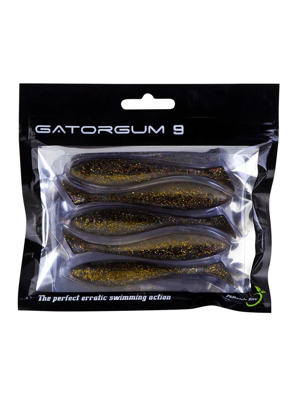 Приманка силиконовая виброхвост Gator Gum, 9 см, 5 шт, RedCoke