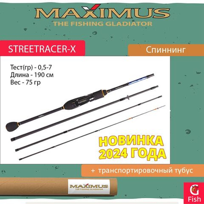 Спиннинг STREETRACER-X MJ 194UL-S 1,9m 0,5-7g 4pcs