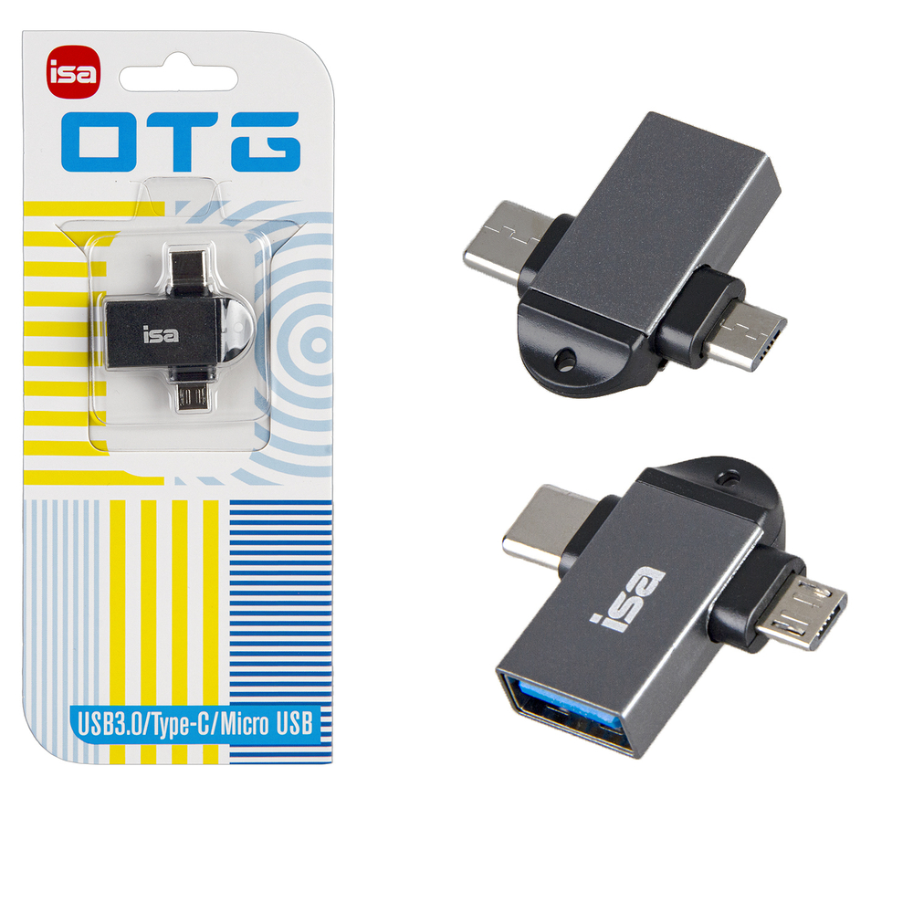 Переходник OTG на Type-C + Micro USB USB 2.0 G-18