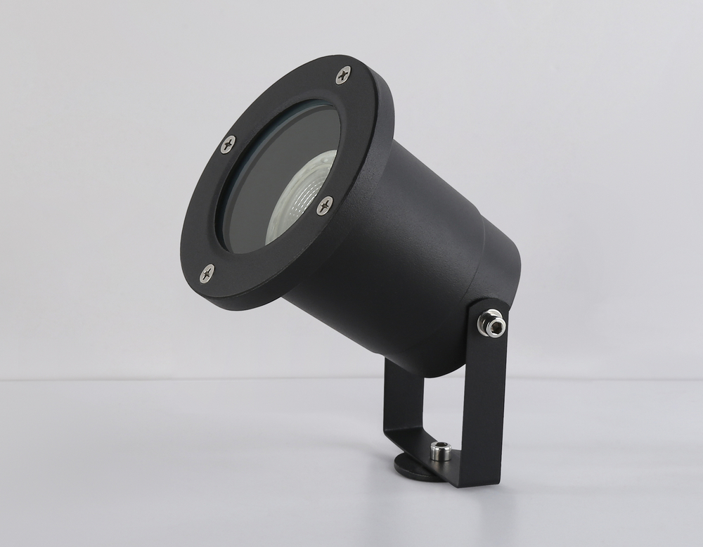 Светильник уличный в грунт ST6338 BK черный IP65 GU10 max 35W D92*315