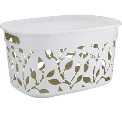 Коробка ФЛОРА 12л с крышкой М2363