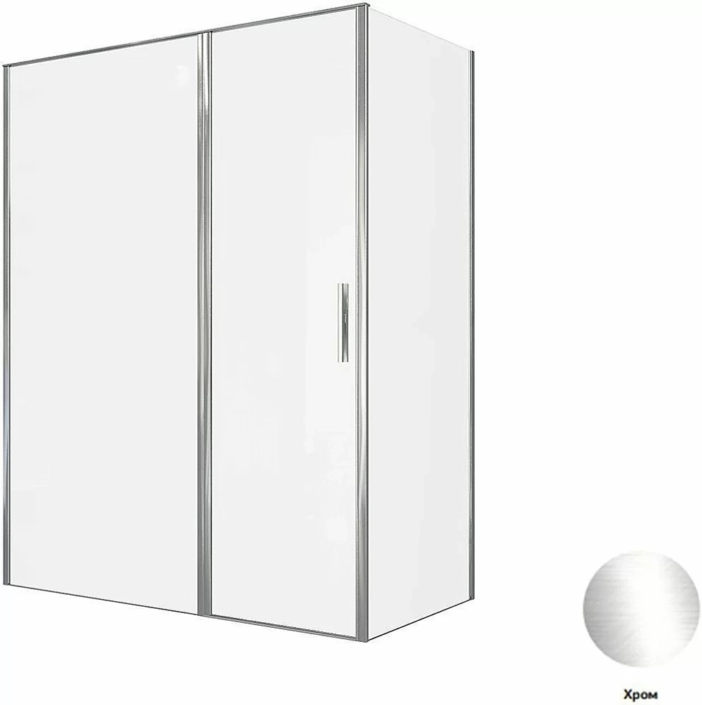 Душевой уголок Allen Brau Priority 100x80 3.31028.00 + 3.31040.00 прозрачный/хром