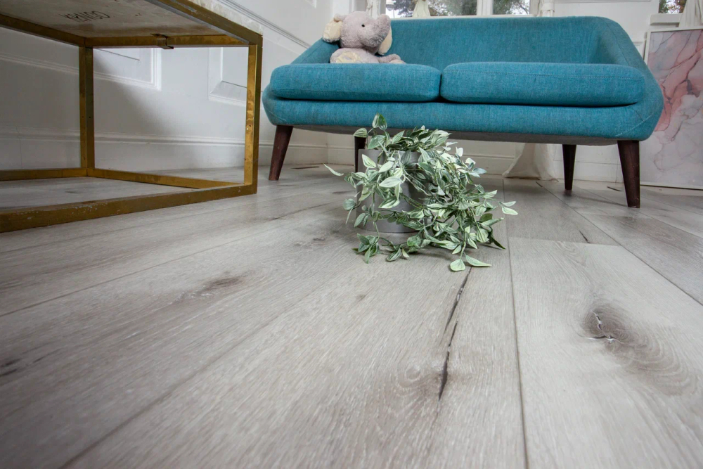 LVT-плитка Damy Floor T7020-2-LVT Дуб Классический Серый
