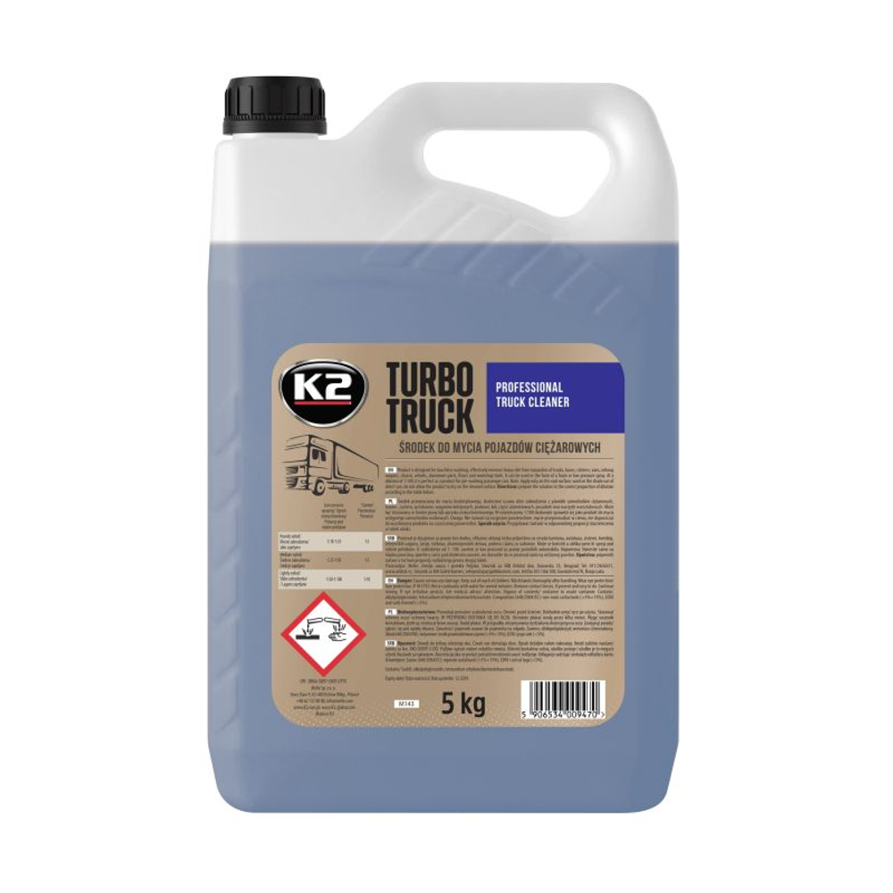 ПРЕПАРАТ ДЛЯ БЕСКОНТАКТНОЙ МОЙКИ К2 TURBO TRUCK 5КГ КОНС