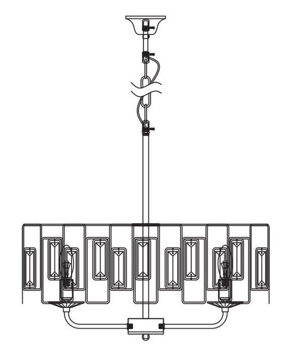 Подвесная люстра Rivoli Waltraud 1028-206 Б0052465