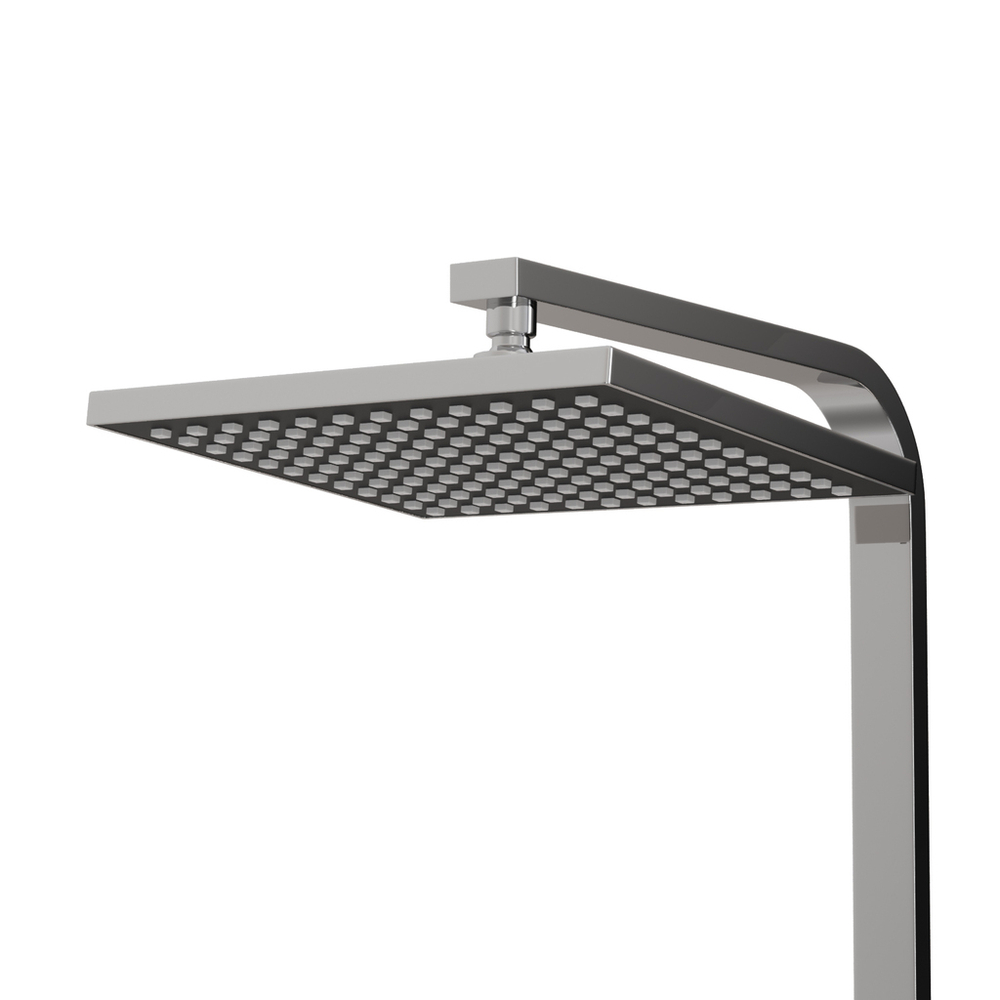 Душевая система 40к ML2433 излив лейка 1 позиция +лейка "Тропический душ" ХРОМ