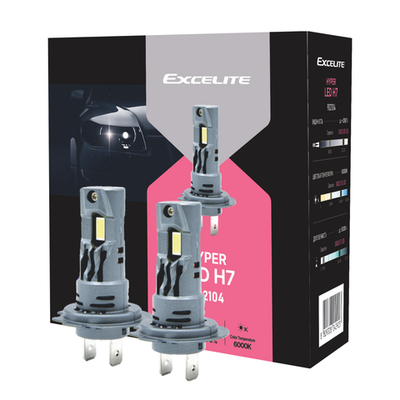 Лампа H7 LED 12V Hyper Excelite комплект сверхяркая светодиодная