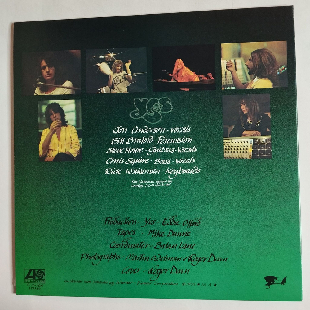 Винтажная виниловая пластинка LP Yes Close To The Edge (Japan 1976) (Obi)