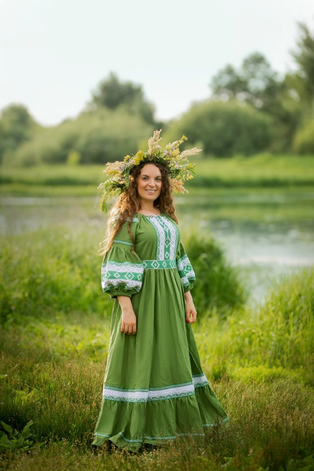 Платье "Весна" удлиненная