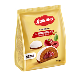 Пряники Яшкино с вишневой начинкой 350 гр