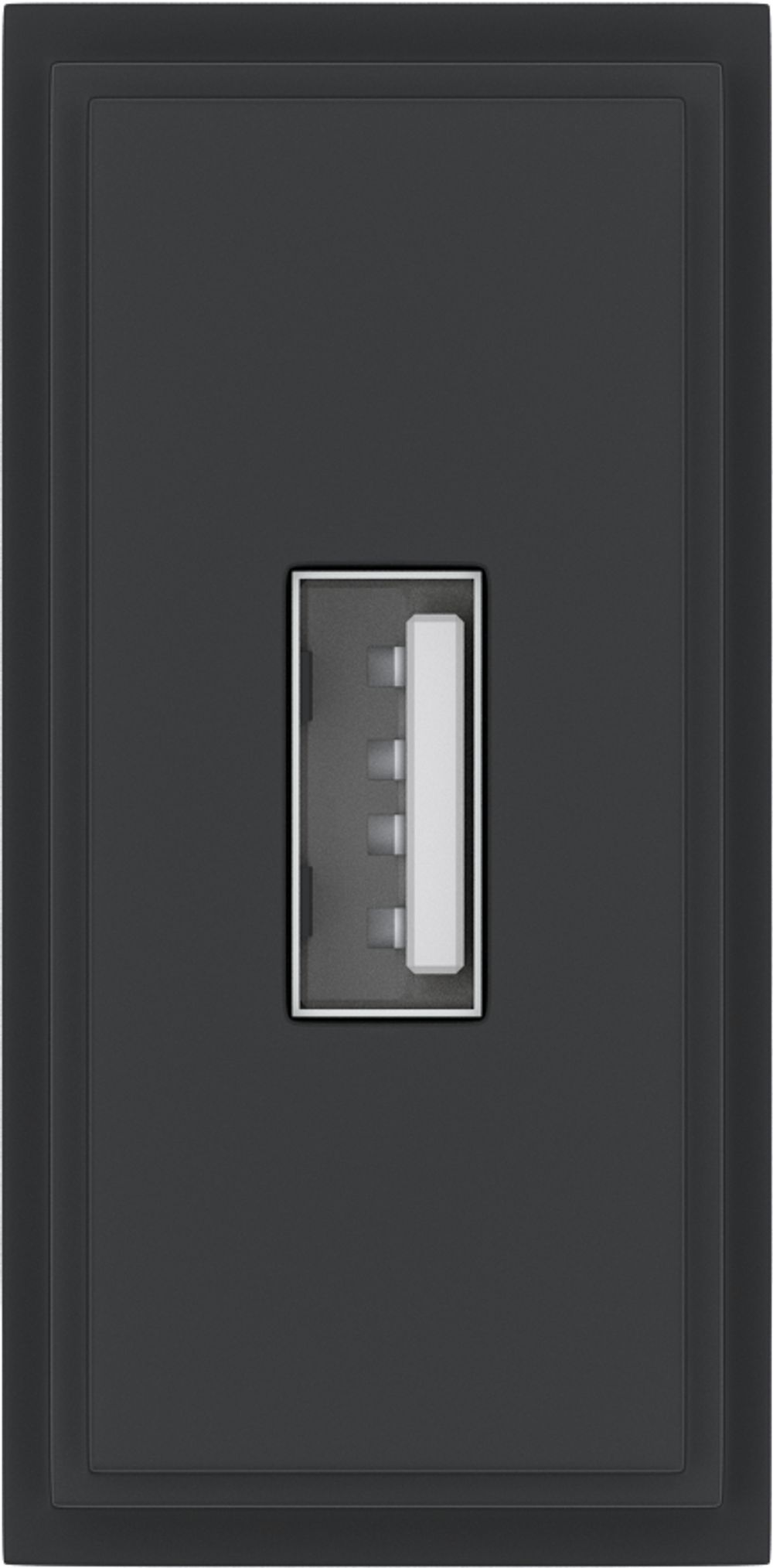 Зарядное устройство USB Стандарт А 5V 2100мА 1 модуль,  черный