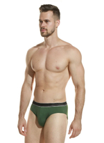 Мужские трусы-слип с широкой резинкой с логотипом Jolidon (Размер: XXL) (Цвет: зеленый)