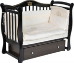 Кровать детская "Julia 11" автостенка, универсальный маятник (шоколад)