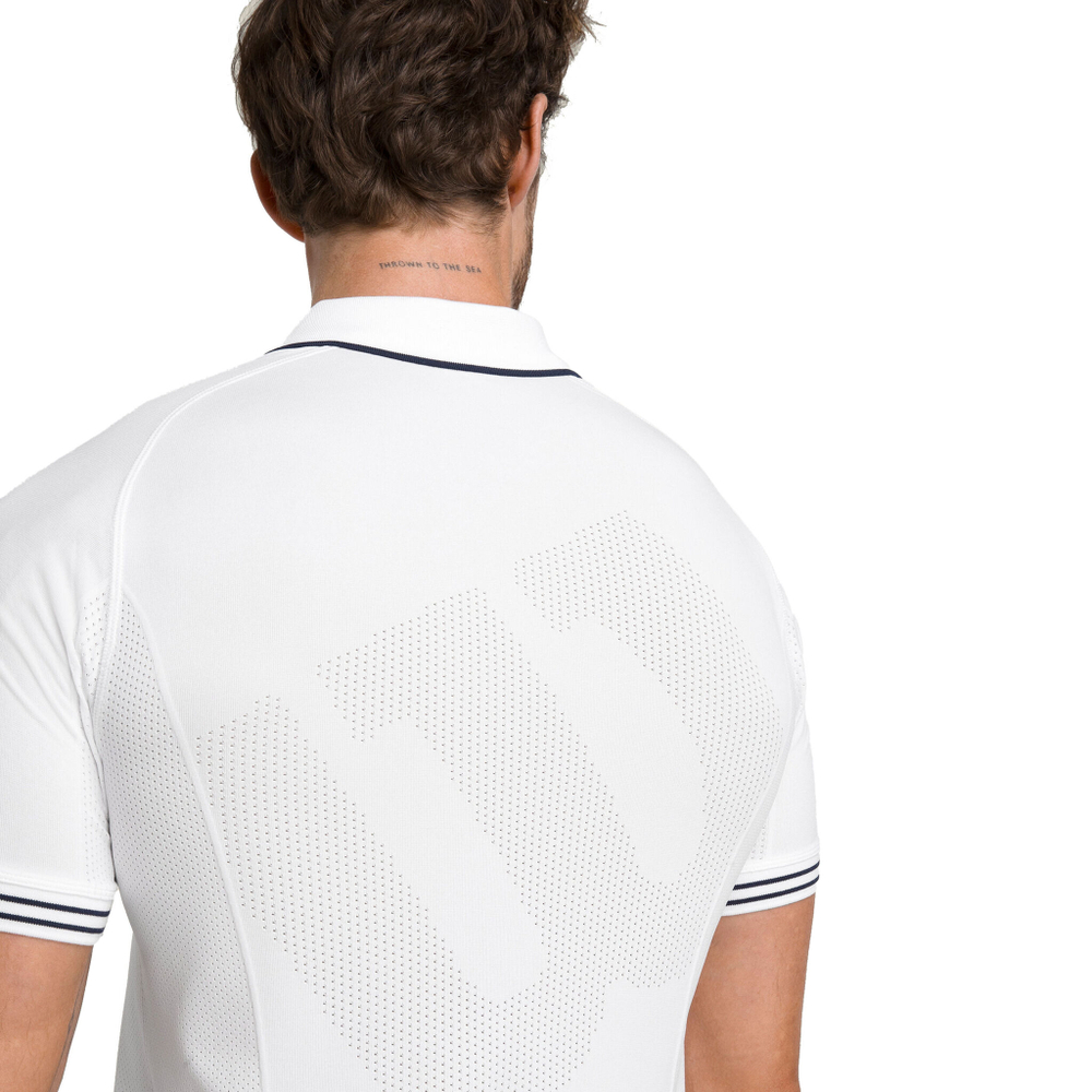 Мужское теннисное поло Wilson Players Seamless Polo Men - White