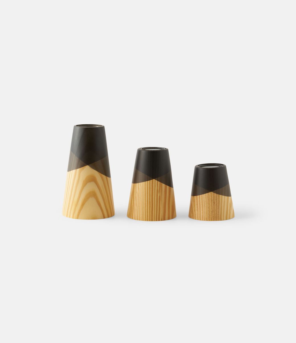 Woodendot Etna Mini Black — набор подсвечников