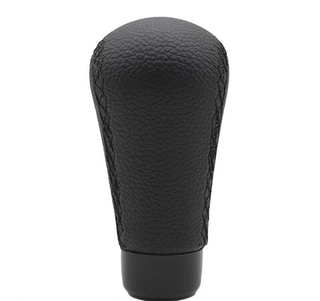 Ручка КПП  декоративная Универсальная кожаная черная в блист HADER #2305-BK