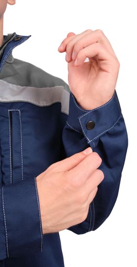 Куртка "Байкит" т.синий/серый