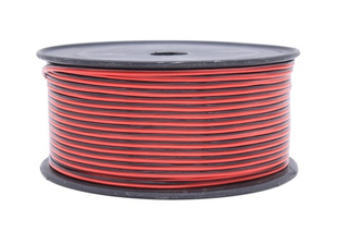 Провод двойной 2х1,50мм красно-черный ,100м NTS Kusun PROV-15MM-100M