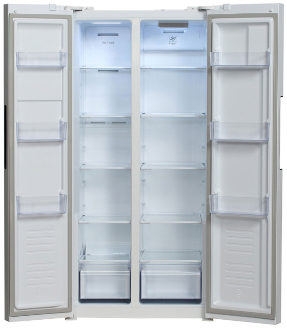 Hyundai CS4502F Side-by-Side белый Холодильник