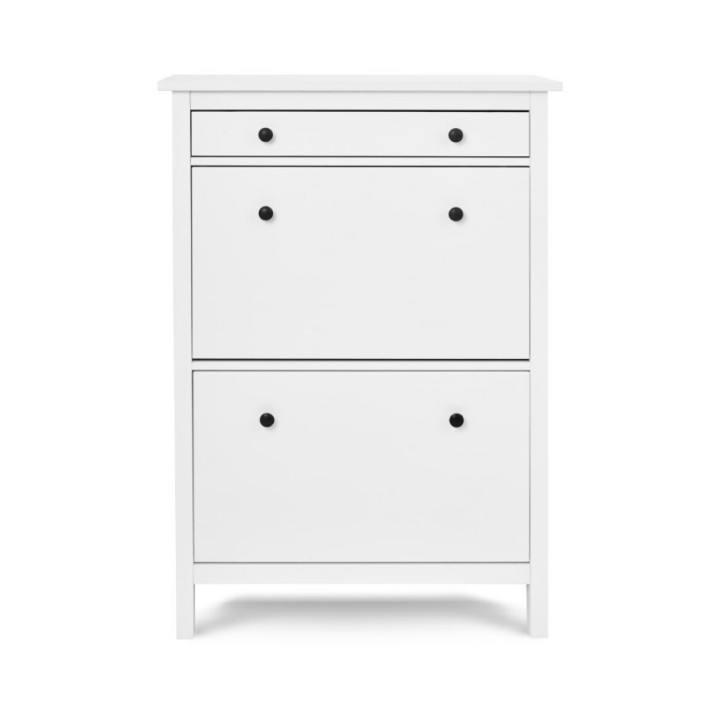 Обувница 3 ящика КЫМОР (HEMNES), 89х31х128 см, белый