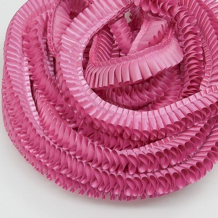 Лента плиссированная для наградных розеток. Цвет РОЗОВЫЙ. Код цвета 21С.