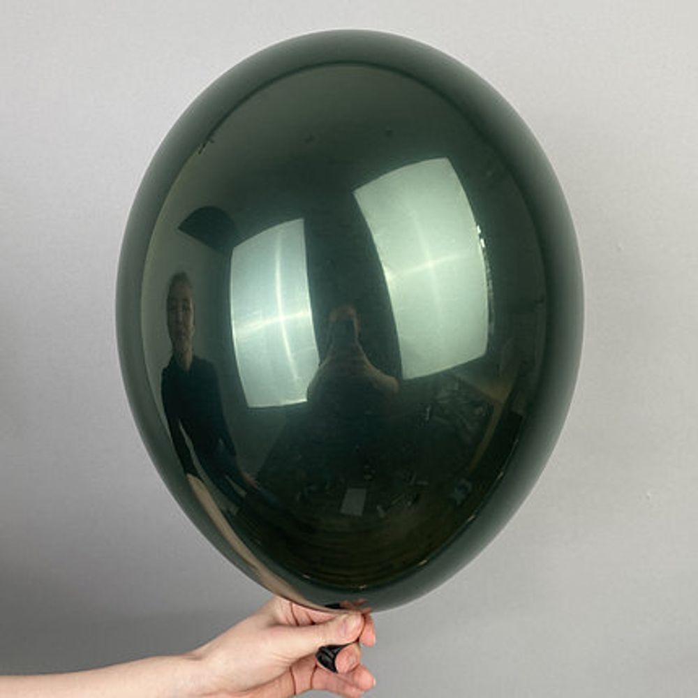 Шар 12" BELBAL-ББ дабл стафф темно-зеленый (025 в 035) зеркальный  (БГ-17)  Изображение2