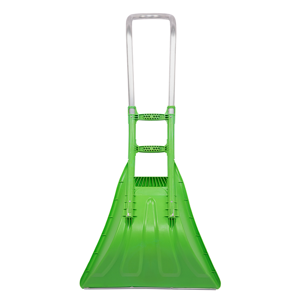 Движок для уборки снега пластиковый, 670 х 530 х 1410 мм, алюминиевая рукоятка, Сибртех