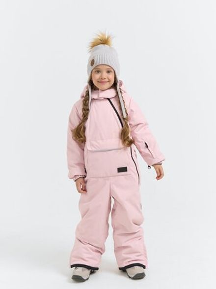 Комбинезон зимний с карманом "Пудра"