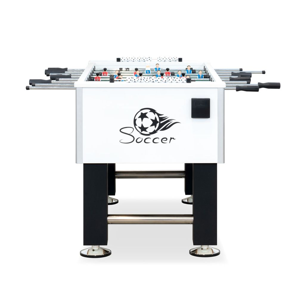 Игровой стол - футбол "Roma 7" (светло-серый)