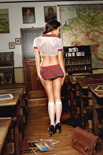 Чулки High School girl короткие SL (42-46) (Цвет: белый)