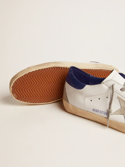 Men's Super Star with suede star and blue heel tab