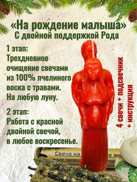 Набор свечей «На рождение малыша»