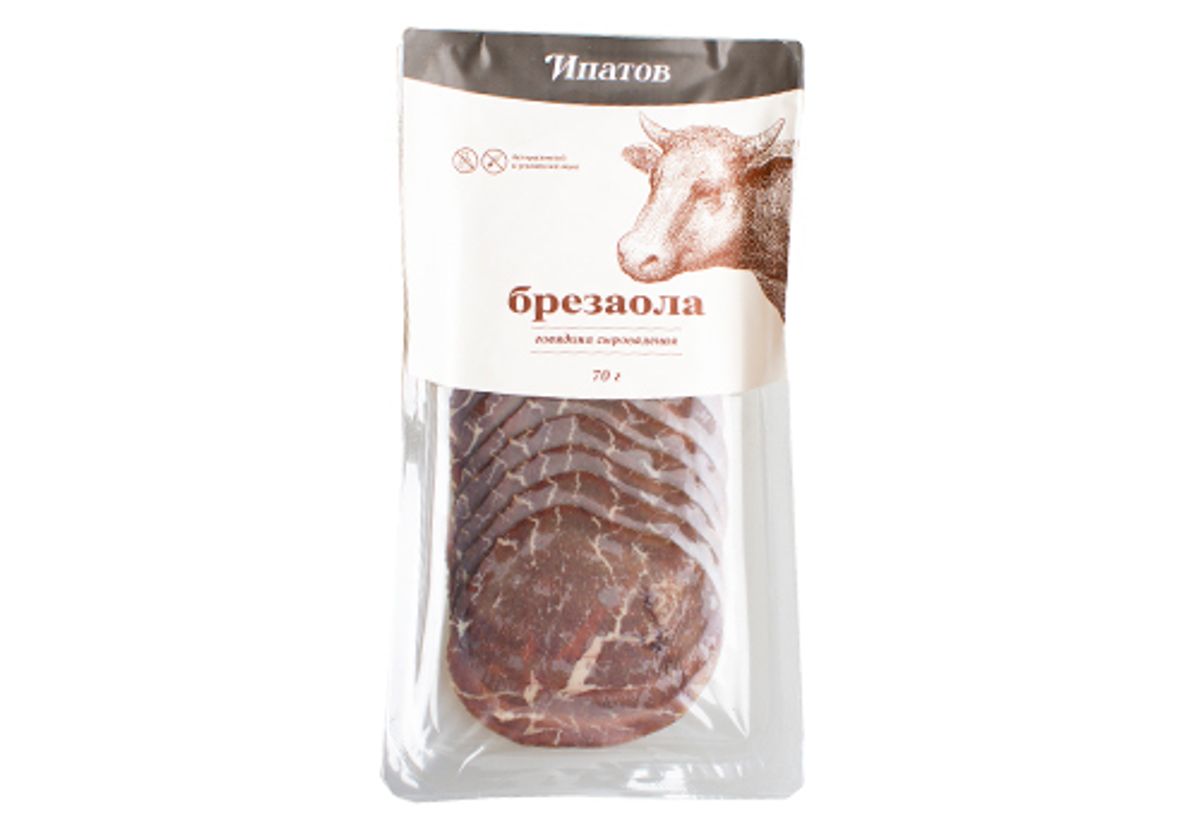 Говядина сыровяленая Брезаола "Ипатов", 70г