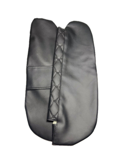 Чехлы на козырьки Волга 3110, 31105 (чёрная нить Рубин)