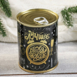 Набор в консервной банке «Лучшее время начать»: мыло и мочалка