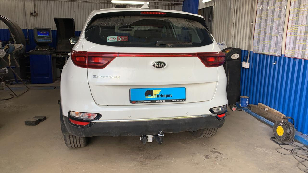 Фаркоп для Kia Sportage IV рестайлинг 2018-2022 Тип шара: A. Нагрузки: 1900/75 кг, KI 34