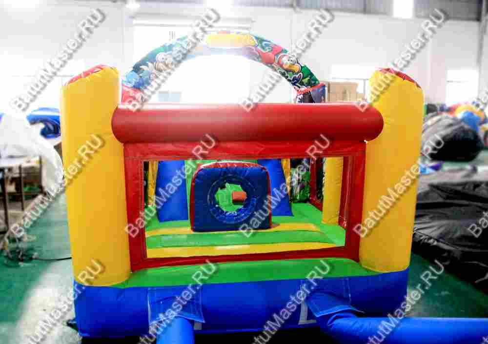 Детский надувной батут "Детская смекалка с принт печатью"