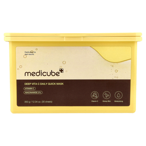 Medicube, Deep Vita C, ежедневная маска для лица, 30 шт., 350 г (12,34 унции)