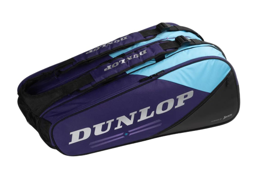 Сумка теннисная Dunlop D TAX FX Performance 12 RKT Termo - violet/black/cyan